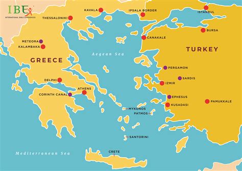 MAP Map Of Greece And Turkey